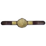 Brown Big Gold World Heavyweight Championship Title Belt Replica, - Image 4