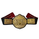World Unisex Dark Brown Leather Heavyweight Championship Title Belt Replica,