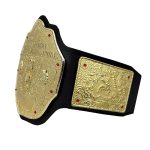 Big Gold Heavyweight Wrestling Title Belts Replica  Diecast Black Strap - Image 3