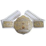 Big Gold Brown strap full gold Championship wrestling belt Replica, - Image 2
