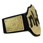NWO Spray Big Gold Heavyweight Title Belts Replica Diecast Black Leather Strap - Image 2