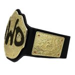 NWO Spray Big Gold Heavyweight Title Belts Replica Diecast Black Leather Strap - Image 3