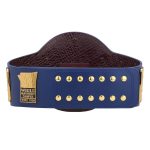 W Big Eagle Championship Wrestling Title Belt Replica, Blue Strap - Image 4