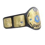 WF Big Eagle Championship Title Wrestling Belts Replica Black Strap - Image 2