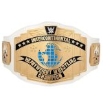 White Intercontinental Heavyweight Wrestling Championship Belt Replica ,